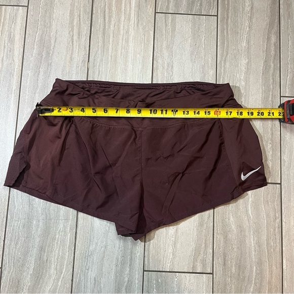 Nike Dri-FIT Brown Mesh Shorts w Liner Briefs Size XL Womens - Picture 3 of 5